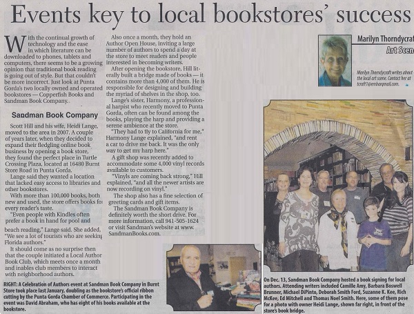 Sandman Books News Article Punta Gorda