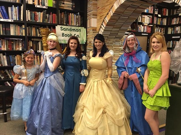 Sandman Storytime 2016 Disney Princess Fairies Tinker Bell Story Telling Bookstore Library Local Florida Fun Things to Do Punta Gorda Florida Events Bookshop Tourism Frozen Elsa Anna